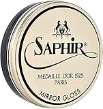 SAPHIR Medaille d’Or Mirror Gloss - Natural Wax Polish for Leather Shoes & Boots - Black