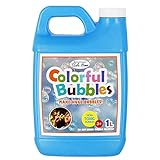 Lulu Home Bubble Concentrated Solution, 1 L/ 33.8 OZ Bubble Refill Solution Up to 2.5 Gallon for Kids Halloween Party Bubble Machine, Giant Bubble Wand, Bubble Gun Blower
