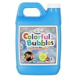 Lulu Home Bubble Concentrated Solution, 1 L/ 33.8 OZ Bubble Refill Solution Up to 2.5 Gallon for Kids Halloween Party Bubble Machine, Giant Bubble Wand, Bubble Gun Blower