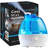 AquaOasis™ Cool Mist Humidifier (2.2L Water Tank) Quiet Ultrasonic Humidifiers for Bedroom & Large room - Adjustable -360 Rotation Nozzle, Auto-Shut Off, Humidifiers for Babies Nursery & Whole House