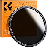 K&F Concept 72mm Variable ND2-ND400 ND Lens Filter (1-9 Stops) for Camera Lens, Adjustable Neutral Density Filter with Microfiber Cleaning Cloth (B-Series)