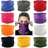 Cutewing Outdoor Magic Scarf Headbands Seamless Bandanas Elastic Head Wraps Sport Sweatband Multifunctional Neck Gaiter for Running Hiking Fishing Camping（10PCS）