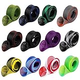 12Pcs Rod Sock Fishing Rod Sleeve, Cover Braided Mesh Rod Protector Pole Gloves Fishing Tools. Flat or Pointed End/Spinning or Casting Rods. for Casting Sea Fishing Rod/Spinning Fishing Rod