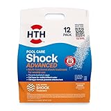 HTH 52037 Swimming Pool Care Shock Advanced, Swimming Pool Chemical, Cal Hypo Formula, 12 Count(Pack of 1)
