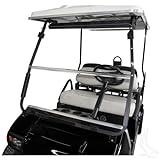 Club Car DS 2000.5 to Current Clear Fold Down Impact Resistant Windshield for CC DS 2000.5 to Current Golf Cart