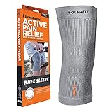 Incrediwear Knee Sleeve – Knee Braces for Knee Pain, Joint Pain Relief, Swelling, Inflammation Relief, and Circulation, Knee Support for Women and Men, Fits 12”-14” Above Kneecap (Grey, Medium)