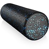 Foam Roller, LuxFit Speckled Foam Rollers for Muscles '3 Year Warranty' Extra Firm High Density For Physical Therapy, Exercise, Deep Tissue Muscle Massage MyoFacial Release Body Roller (Blue, 18 Inch)