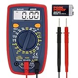 AstroAI Multimeter Tester 2000 Counts Digital Multimeter with DC AC Voltmeter and Ohm Volt Amp Meter ; Measures Voltage, Current, Resistance; Tests Live Wire, Continuity
