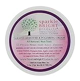 Sparkle Bright Products All-Natural Jewelry Cleaner | Tarnish Remover & Polishing Cream, 2oz. (57g) | Gold, Silver, & Platinum Precious Metal Polish for Jewelry Cleaning