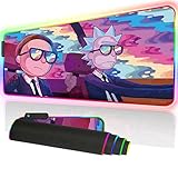 Bimormat RGB Mouse Pad LED Light Gaming Mouse Pad with Rubber Base Colorful Computer Carpet Desk Mat for PC Laptop (35.4 * 15.7 inch) (9040rkmomo)