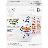 Purina Fancy Feast Limited Ingredient Wet Cat Food Complement Variety Pack, Broths Classic Collection