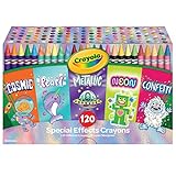Crayola Crayons Special Effects Pack - 5 Boxes (24 Each), Bulk Crayons for Kids, Craft & Art Supplies for Classrooms, Ages 4+ [Amazon Exclusive]