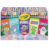 Crayola Crayons Special Effects Pack - 5 Boxes (24 Each), Bulk Crayons for Kids, Craft & Art Supplies for Classrooms, Ages 4+ [Amazon Exclusive]