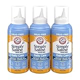 Arm & Hammer Simply Saline Daily Care Nasal Mist 4.4oz, Saline Nasal Spray, Drug-Free, 3-Pack