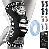 NEENCA Knee Braces for Knee Pain Relief, Compression Knee Sleeve with Patella Gel Pad & Side Stabilizers, Medical Knee Support for ACL, PCL, Arthritis, Joint Pain, Running, Workout, Wrestling Knee Pad