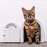 Cat Door Interior Door - No-Flap Cat Door for Interior Door, Cat Door Interior Door for Cats Up to 20 lbs, Easy DIY Setup, Secured Installation in Minutes, No Training Needed…