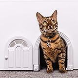 Cat Door Interior Door - No-Flap Cat Door for Interior Door, Cat Door Interior Door for Cats Up to 20 lbs, Easy DIY Setup, Secured Installation in Minutes, No Training Needed…