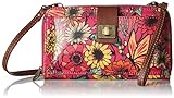 Sakroots Large Coated Canvas Smartphone Crossbody Bag, Raspberry in Bloom
