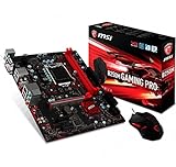 MSI Gaming Intel B250 LGA 1151 DDR4 HDMI micro-ATX Motherboard Including DS B1 Gaming Mouse (B250M GAMING PRO)