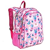 Wildkin 15-Inch Kids Backpack for Boys & Girls, Perfect for Early Elementary Daycare School Travel, Features Padded Back & Adjustable Strap (Llamas and Cactus)