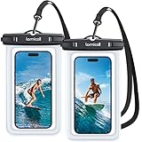 Lamicall Waterproof Phone Pouch Case - [2 Pack][Easy Lock & Heavy Duty] IPX8 Water Proof Cell Phone Dry Bag for Beach, Protector for iPhone 16 15 14 13 12 11 Pro Max Plus XS XR, Galaxy S24 S23, 4-7'