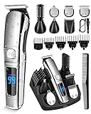 Ufree Beard Trimmer for Men, Waterproof Electric Hair Trimmer Beard Grooming Kit Mustache Nose Hair Trimmer Body Shaver, Cordless Hair Clippers Electric Razor for Men, Gifts for Men Father