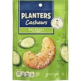 PLANTERS Whole Cashews Dill Pickle Flavored, Party Snacks, 5 Oz Bag