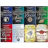 Diana Gabaldon Outlander Series 8 Books Collection Set (Outlander,Dragonfly in Amber,Voyager,Drums of Autumn,Fiery Cross,Breath of Snow and Ashes,An Echo in the Bone,Written in My Own Hearts Blood)