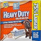 OUT! Heavy Duty XXL Dog Pads - Absorbent Pet Training and Puppy Pads - 26 x 30 in - 30 Count