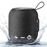 Sanag Portable Bluetooth Speaker, Bluetooth 5.0 Dual Pairing Wireless Mini Speaker, 360 HD Surround Sound & Rich Stereo Bass 24H Playtime IP67 Waterproof for Travel Outdoors Home and Party Black