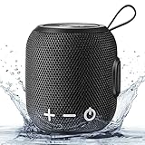 Sanag Portable Bluetooth Speaker, Bluetooth 5.0 Dual Pairing Wireless Mini Speaker, 360 HD Surround Sound & Rich Stereo Bass 24H Playtime IP67 Waterproof for Travel Outdoors Home and Party Black