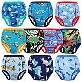 MooMoo Baby Potty Training Underwear 10 Packs Absorbent Toddler Training Pants for Boys and Girls Cotton 3T