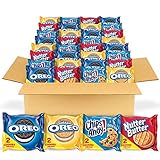 OREO Original, OREO Golden, CHIPS AHOY! & Nutter Butter Cookie Snacks Variety Pack, 56 Snack Packs (2 Cookies Per Pack)