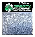 Dragon Grips 5x7 Clear Grip Tape Decal Stickers for iPhone Tablet Mouse Computer Textured Silicone Rubber Traction Grip Adhesive Great for Gaming Mouse Controllers and RC Vehicle Controls (Clear)